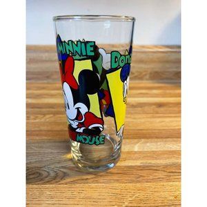 Vintage Mickey, Minnie, Donald Glass collectible